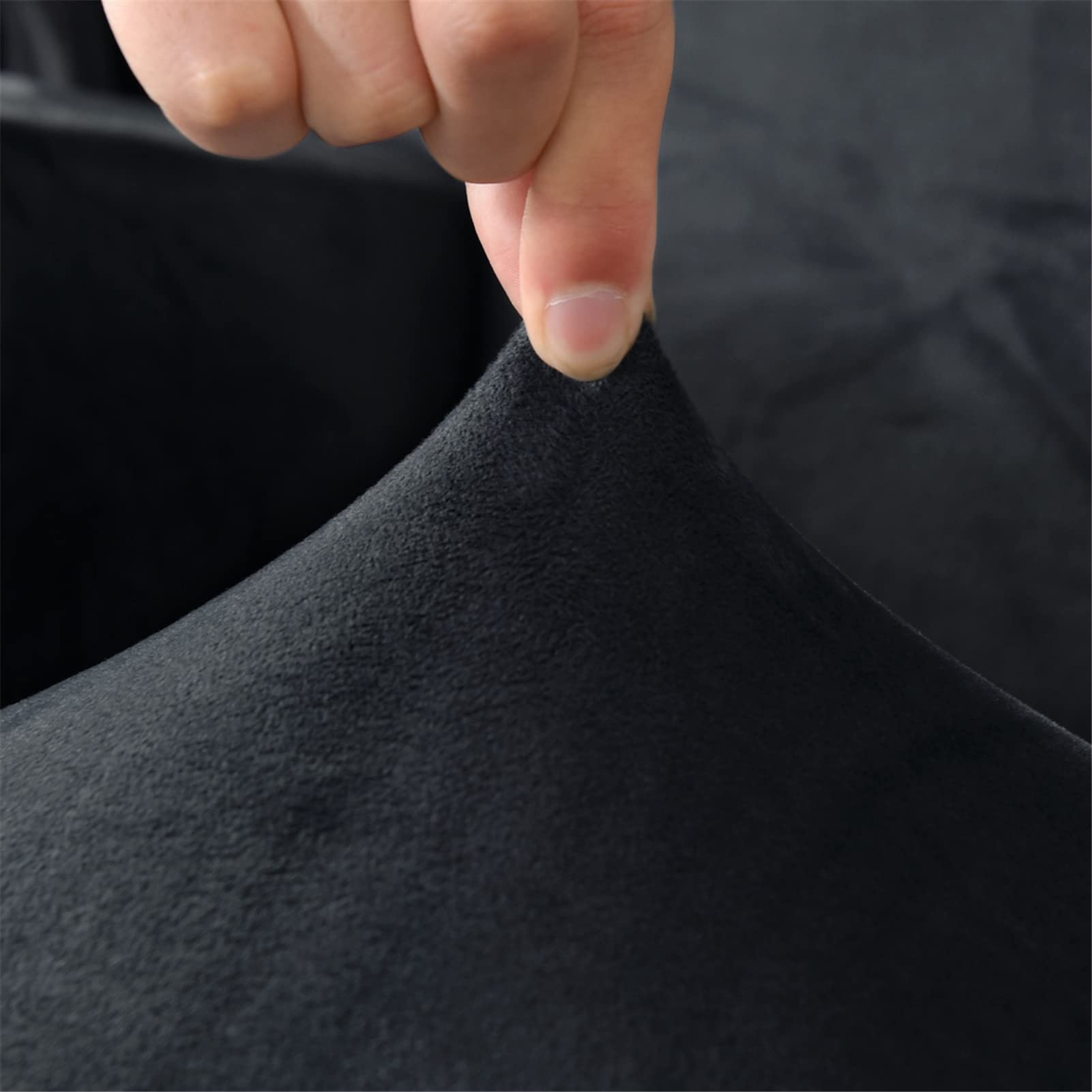 Copertura per testiera letto elasticizzata in morbido velluto a 360°, antipolvere e ispessente, blu, 120-140 cm