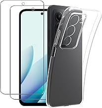 NOVAGO Compatible with Xiaomi Redmi 15 4G/5G – Complete Pack – Resistant Transparent Case + 2 Resistant Tempered Glass Screen Protectors