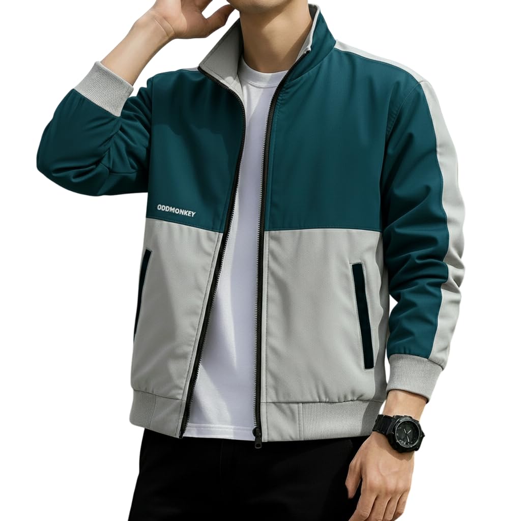 oddmonkey Mens Jackets || Jacket For Men || bomber jacket for men || Lightweight Outwear Sportswear Bomber Jacket-picture-54