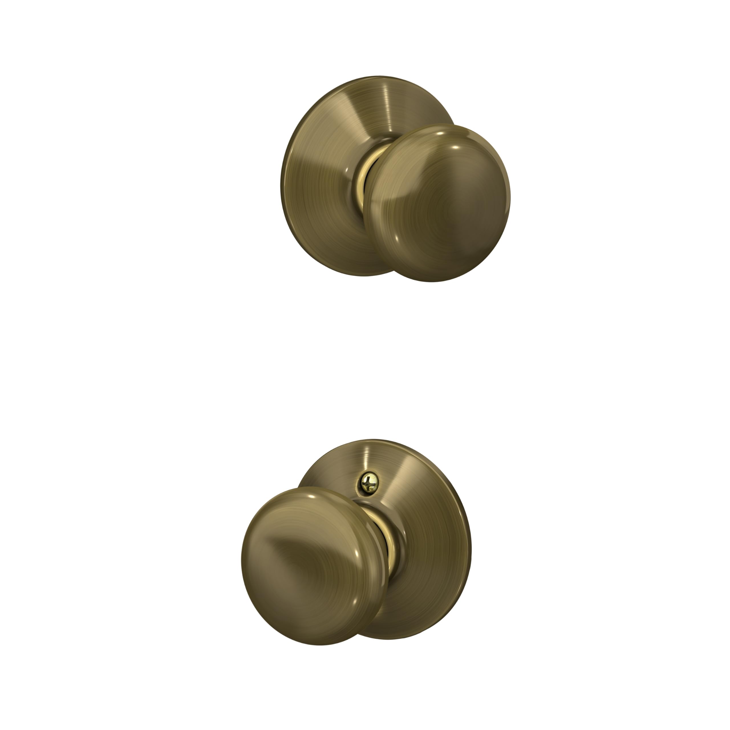 Schlage Plymouth Matte Black Door Knob - Passage Lock -14