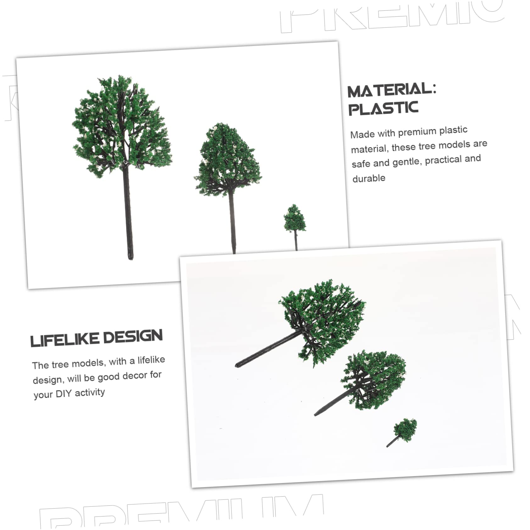 4 Set Di Modellini Di Alberi Piccoli Per Modellismo Ferroviario Finti Alberi in Miniatura Scenari Per Treni 24 Pezzi * 4