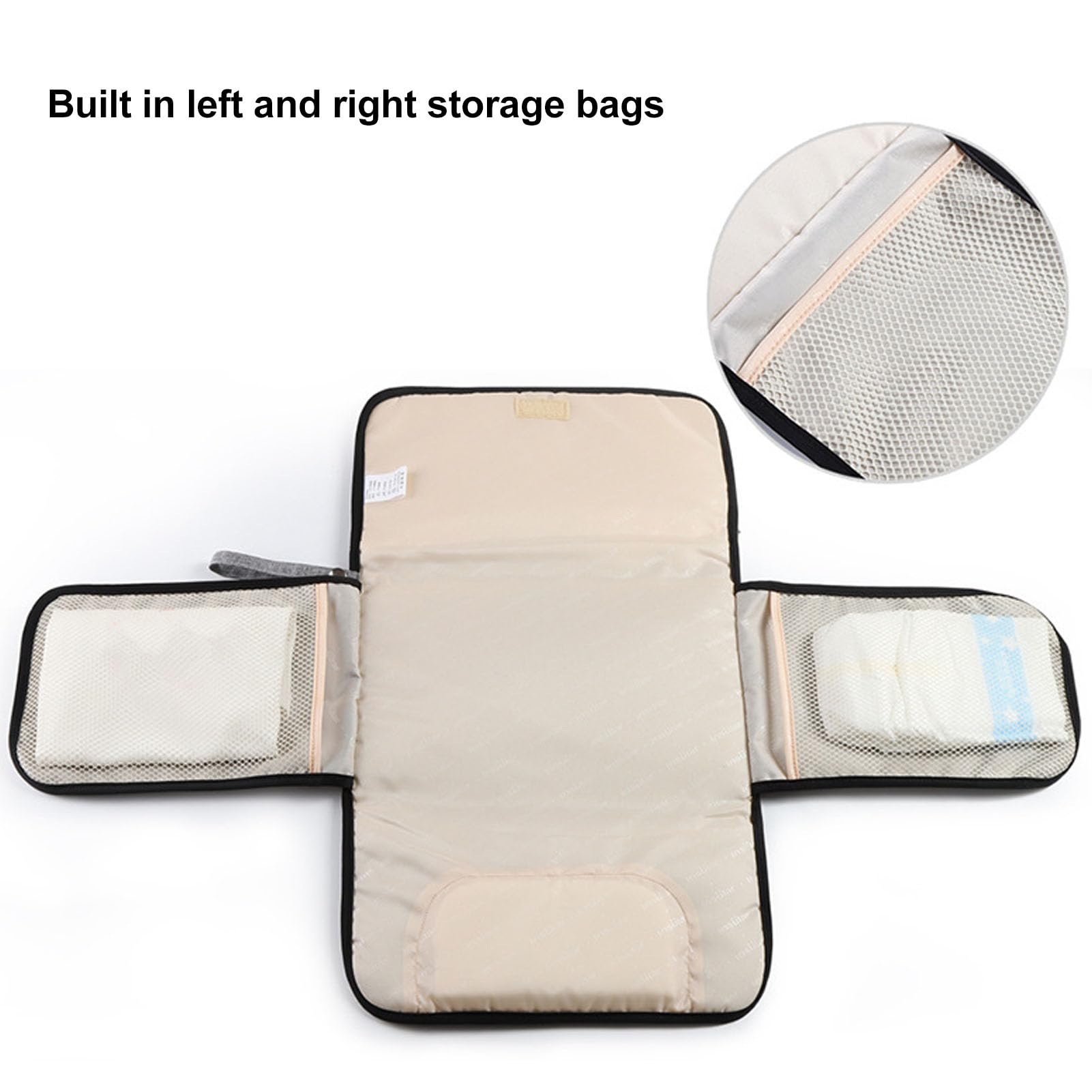 Cambiador Portátil, Cambiador de bebé Impermeable, Cambiador de Pañales Portátil para bebé, Multifuncional, Fácil de Limpiar, Estación para Cambiar Pañales para Recién Nacidos