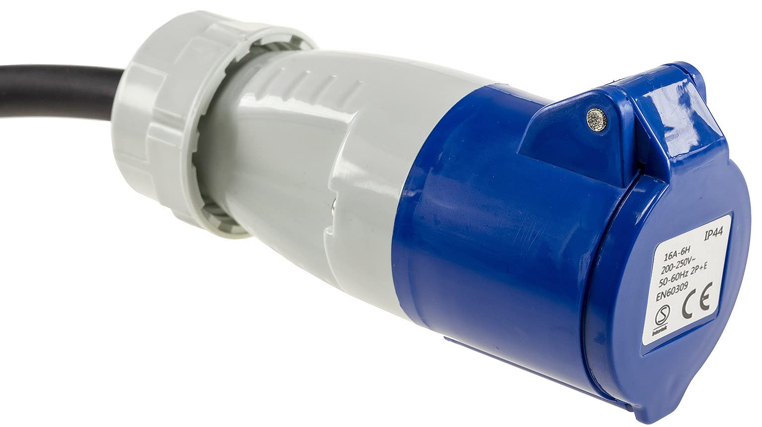 Cable Adaptador CEE Para Caravana Goobay 5 Metros - Enchufe Con Toma CEE IP44, Color Naranja, 2.5mm²