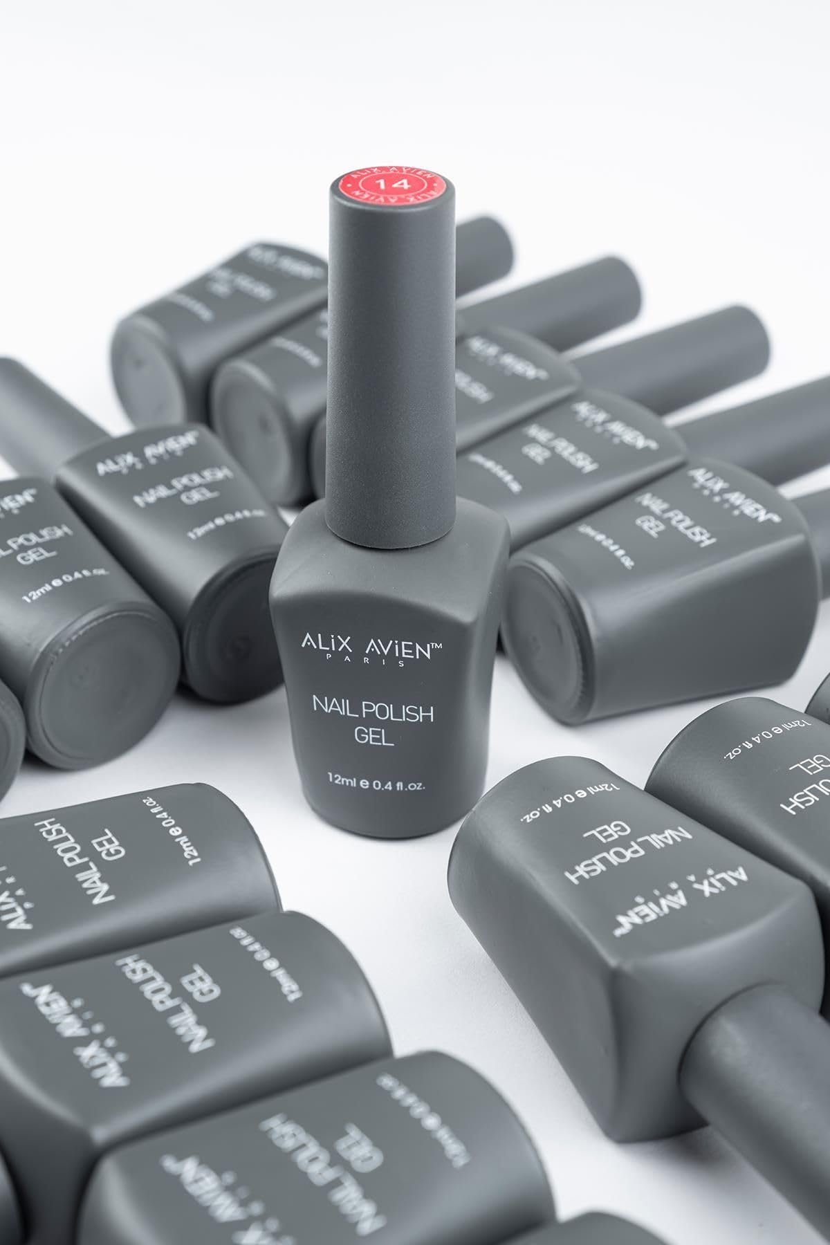 ALIX AVIEN Kahverengi Kalıcı Oje 104-Yoğun Renk Veren Jel Oje 12 ml-Nail UV Gel Polish 104