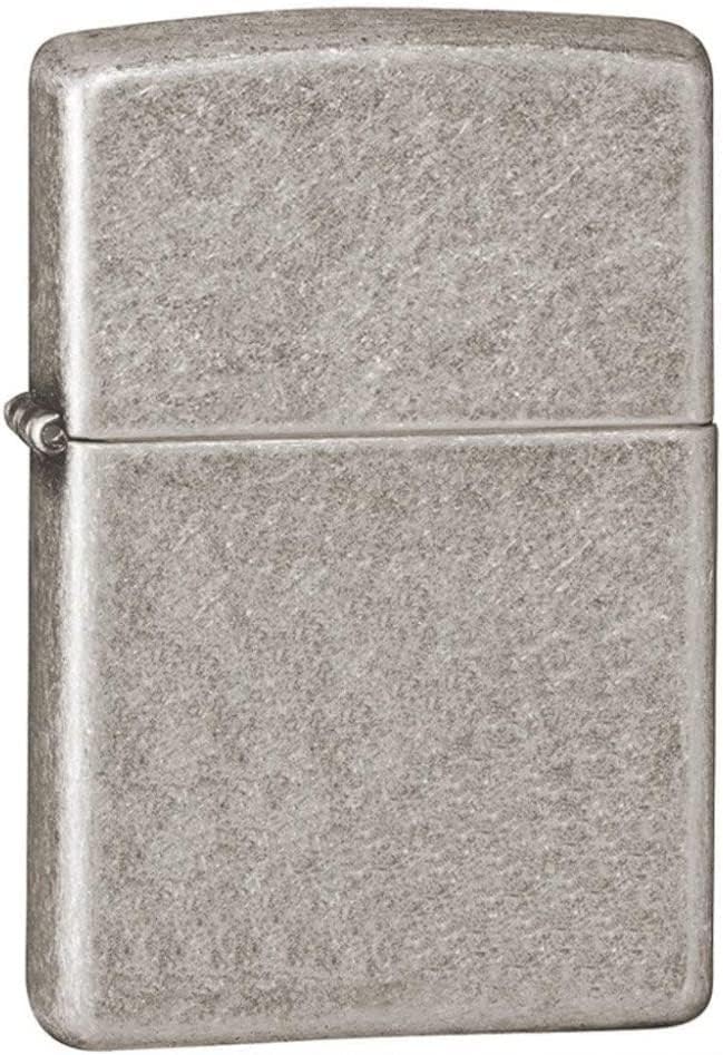 Encendedor Zippo Classic Plate Plateado Antiguo miniatura 1