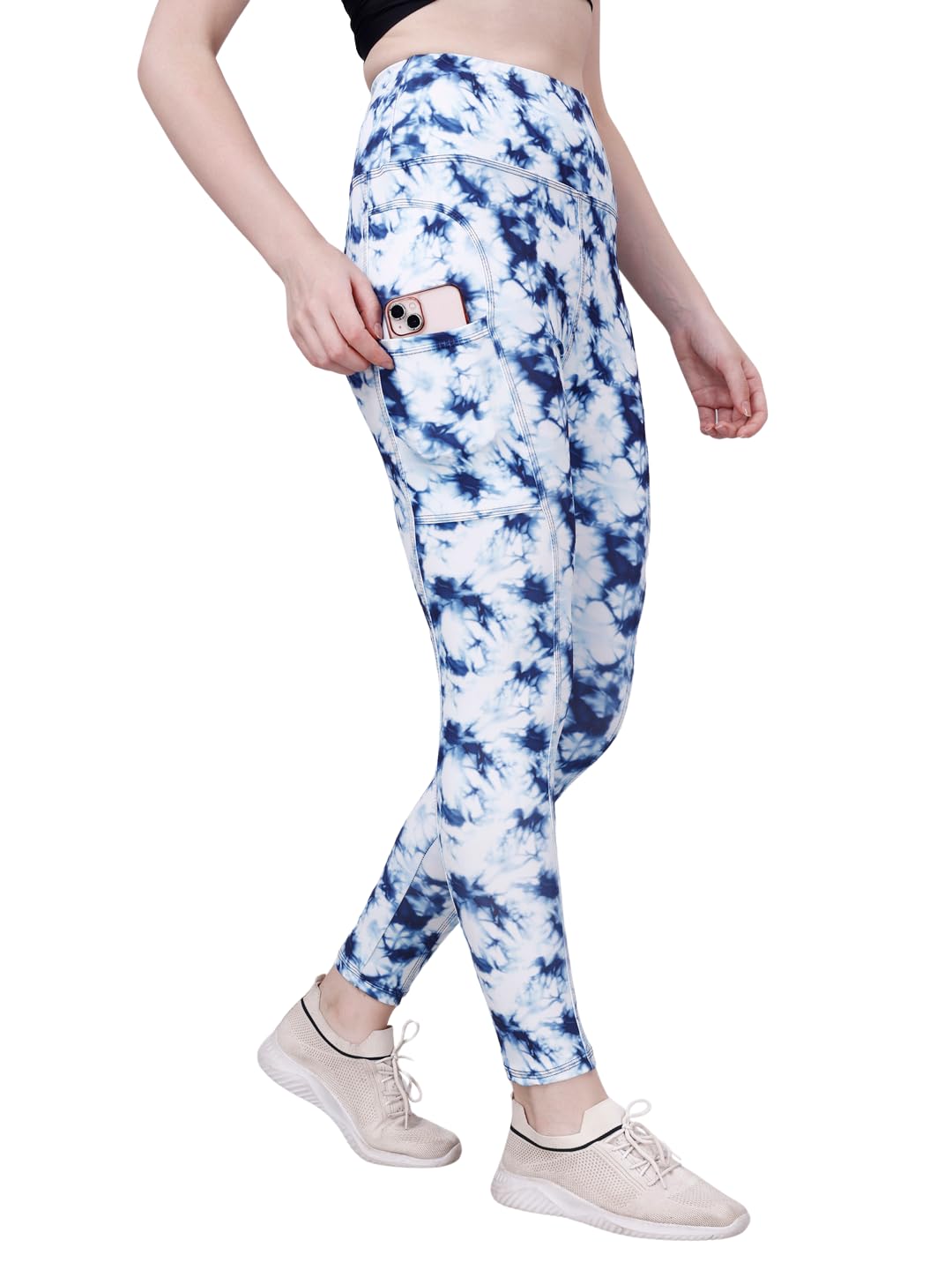 Women’s Polyester Blend Stretchable Leggings with High Rise Waist Style Slim Fit and Standard Length | Activewear Tights | Gym Fitness Leggings | Daily Use Set | Daily Activities