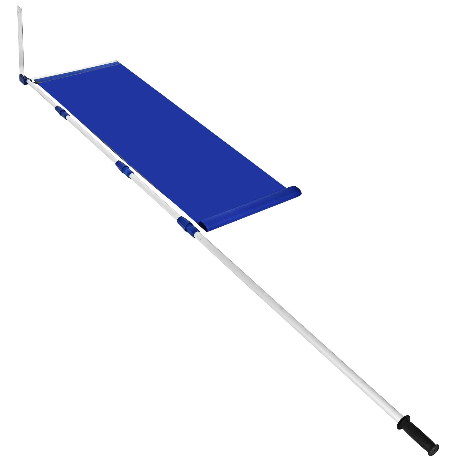 GYMAX Râteau à Neige pour Toit ou Voiture, Tige Télescopique 189 à 620 cm, Lame en Aluminium avec Toile Oxford, 2 Modes de Nettoyage, Poignée Antidérapante