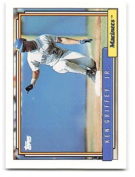 Amazon.com: 1992 Topps #50 Ken Griffey Jr. NM-MT Seattle Mariners
