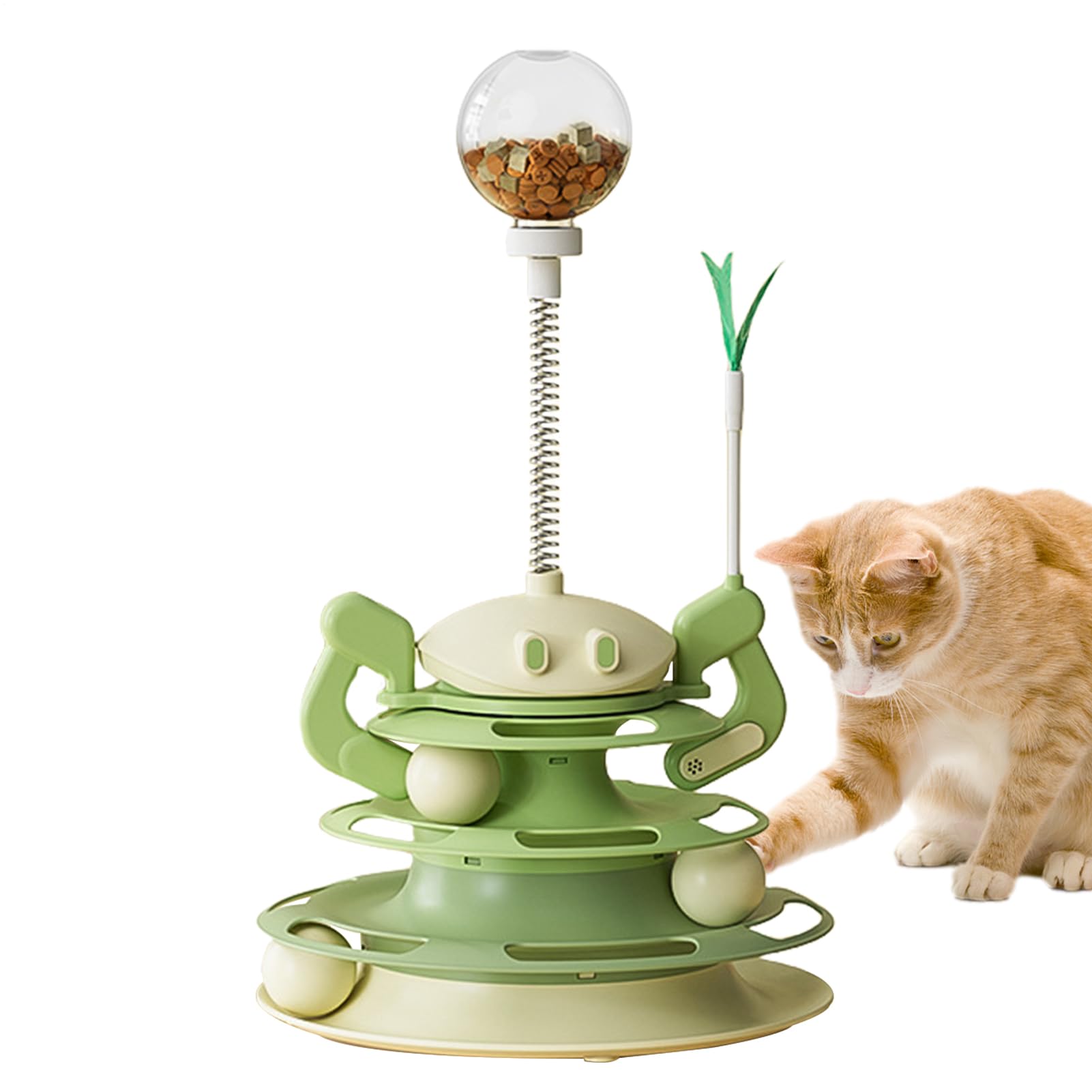 Jouet pour chat et circuit de billes 3 niveaux pour animer son coin de jeu à la maison