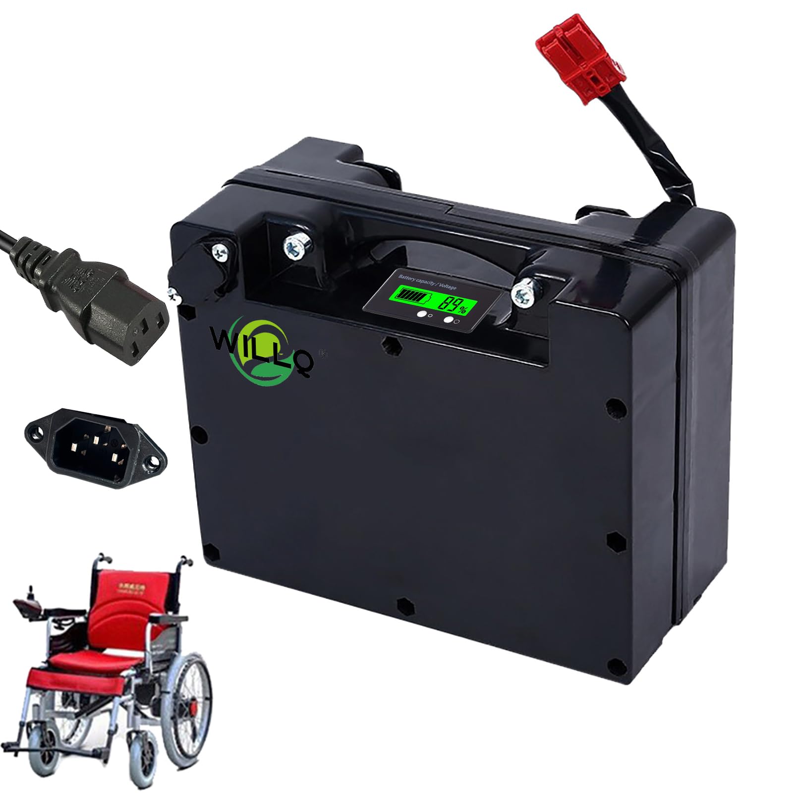 Amazon.co.jp: WILLQ 24V 12Ah 15Ah 18Ah 20Ah 電動車椅子バッテリー