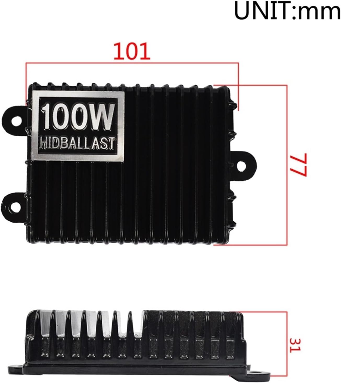 HID Ballast 1PCS 55W 75W 100W 150W 200W H-ID Xenon Headlight Ballast DC 12V H1 H3 H7 9005 9006 Car Light Control Module Kits(55W)