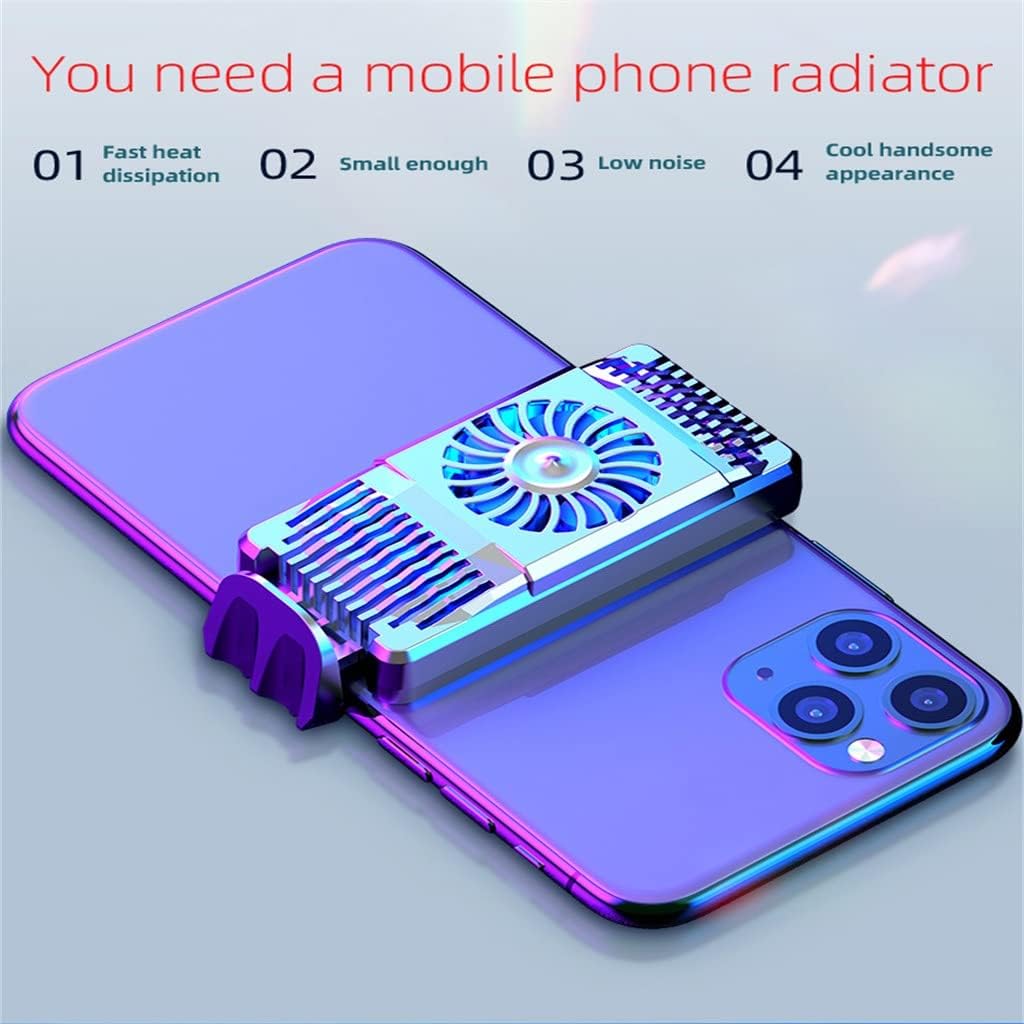 Portable Smart Phone Cooler Gamer Mobile Fan Cooling Pad Universal Cell Smartphone With(D) image 4