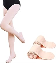 The Dance Bible Pack of 2 Ultra Soft Footed Unisex Stockings in Flesh Pink Color | Ballet Tights for Girls, Boys and Kids