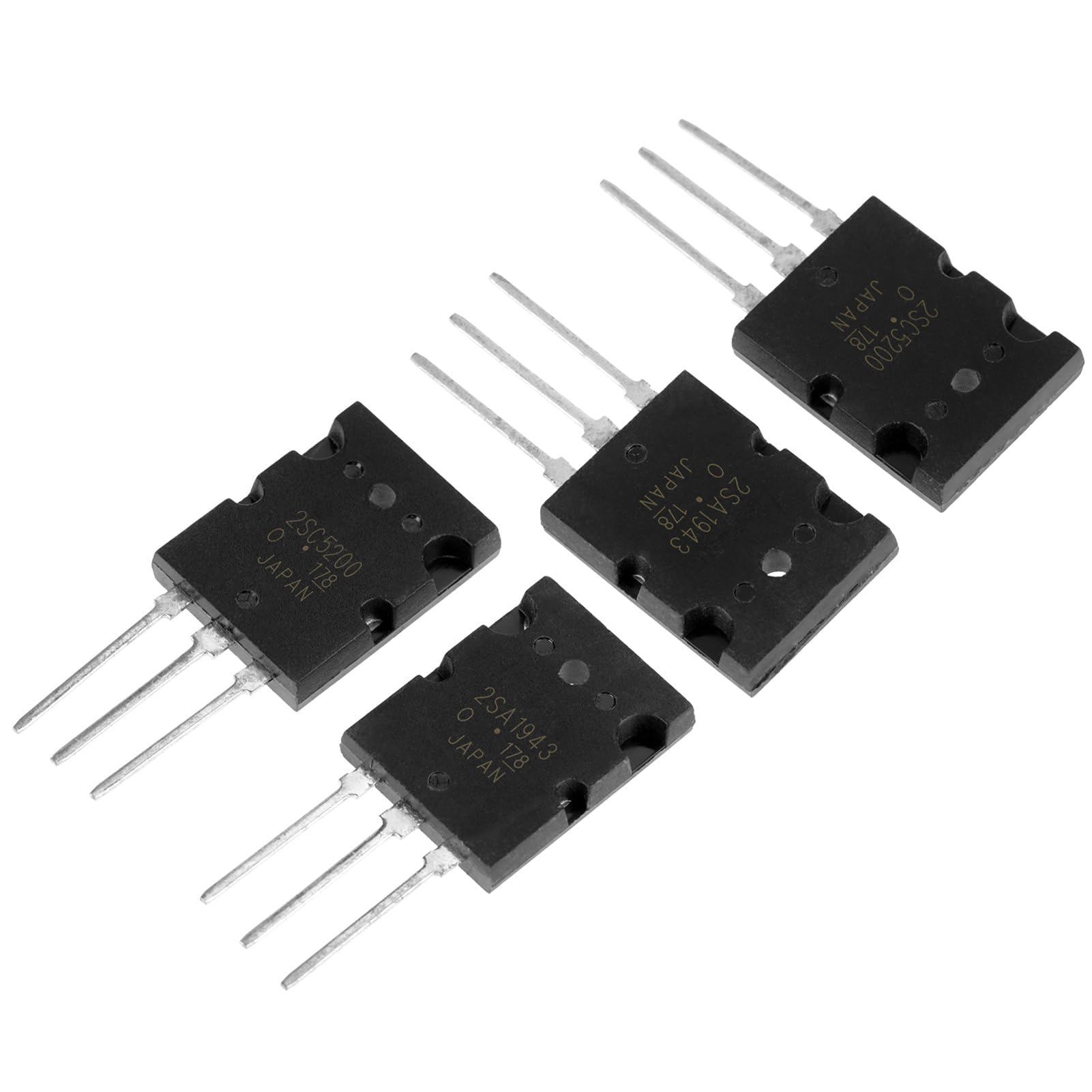 2SA1943 2SC5200 High Power Matched Audio Transistor Silicon Precision Replacement Black 5 Pair 10Pcs