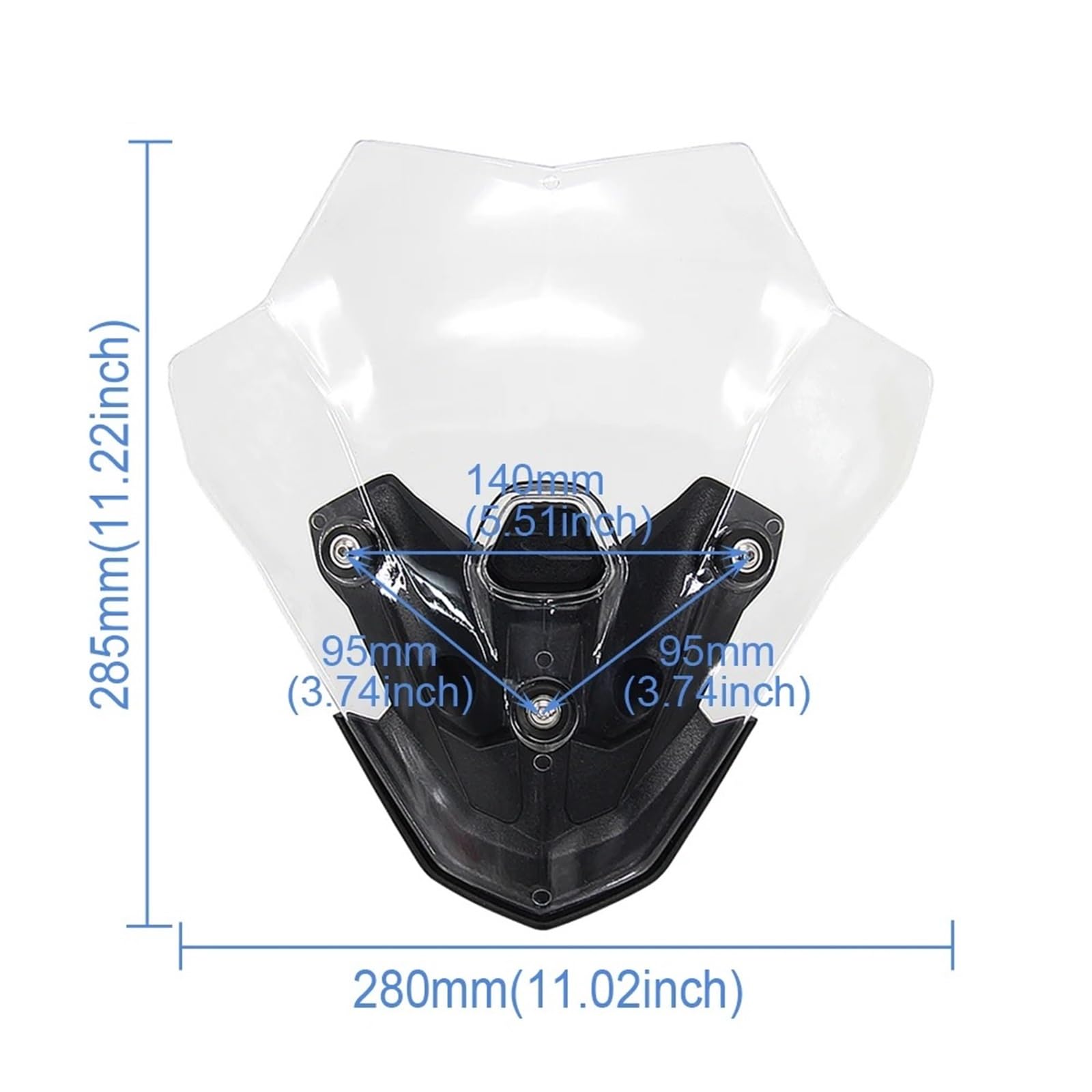 Motocicleta Deflector para BMW para F900R 2020-2025 Accesorios De Motocicleta Pantalla Parabrisas Carenado Deflectores Viento(Transparent High Set)