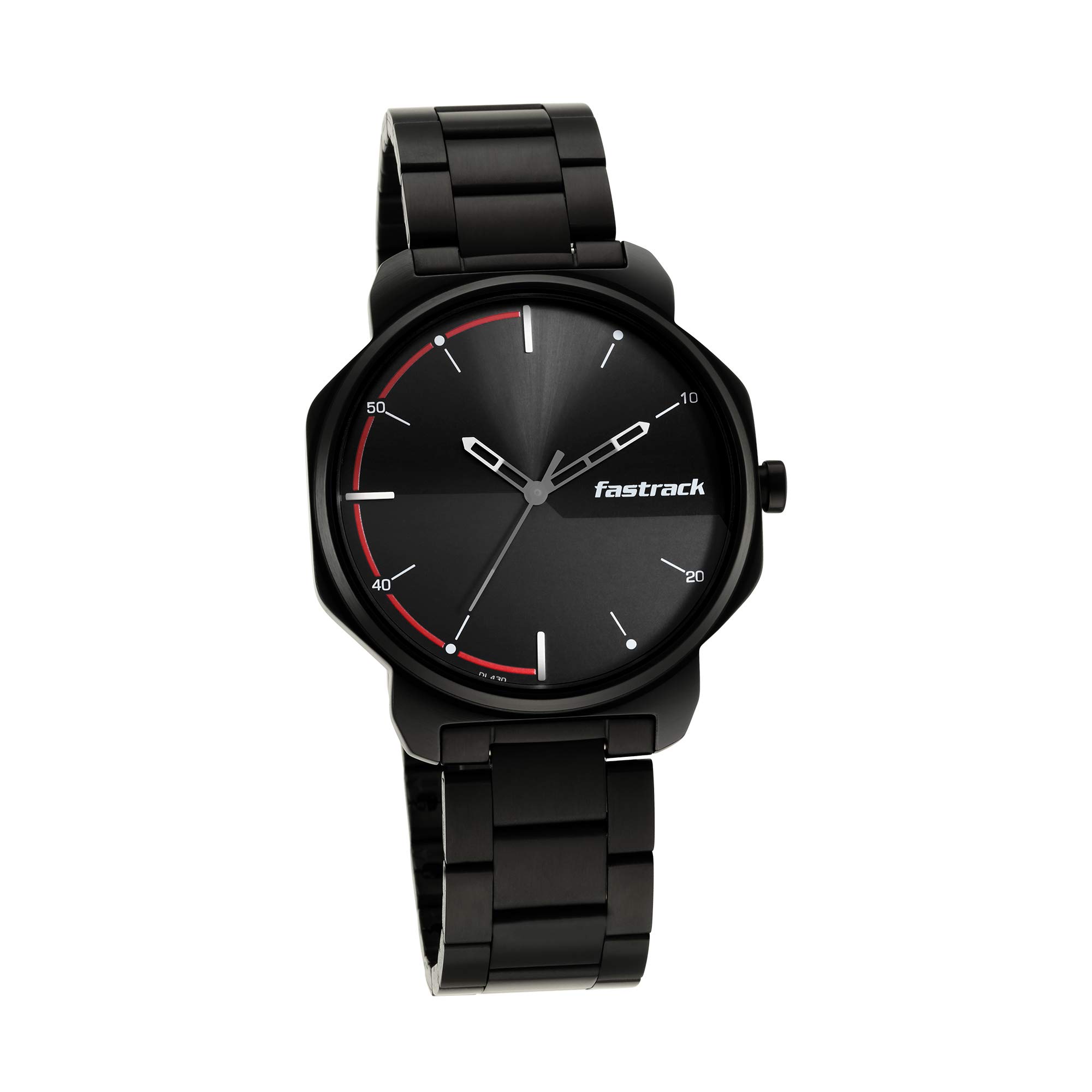 Fastrack Mens Analog Black Dial Black Band Metal Watch (B091F64YRT) Amazon Price History, Amazon Price Tracker