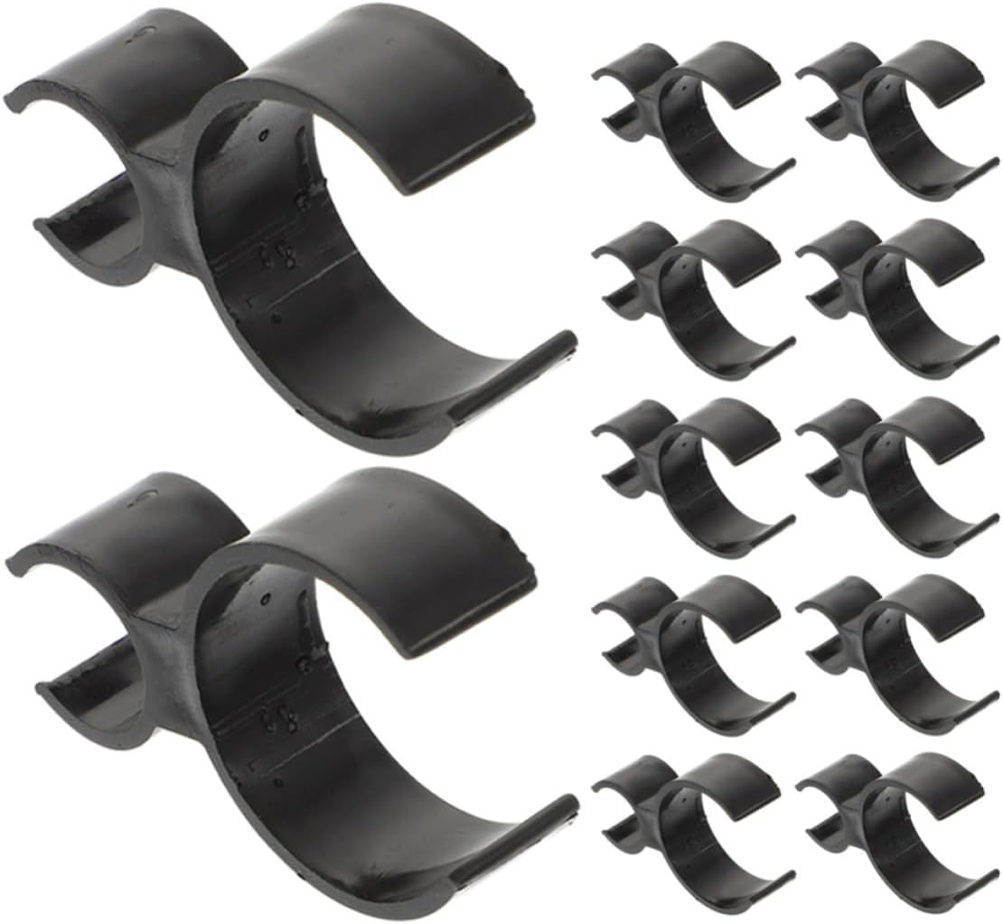 18pcs Plastic Cake Candle Clips for Parties and Celebrations, Black