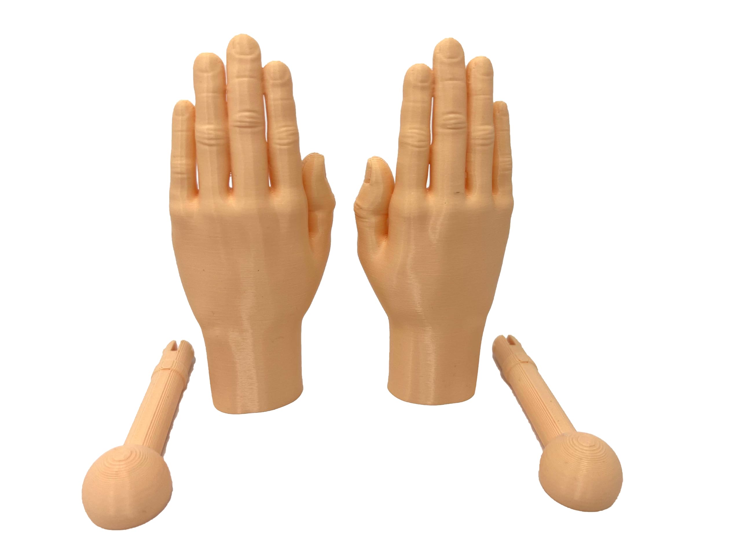 Munnygrubbers - 6 Paar winzige Hände mit Stäben – Mini-Handpuppe – Halloween-Kostüm – starke Handrequisite – Gruselfilme – Neuheit Spielzeuggeschenk – TikTok berühmt – (normales 6-teiliges Set)