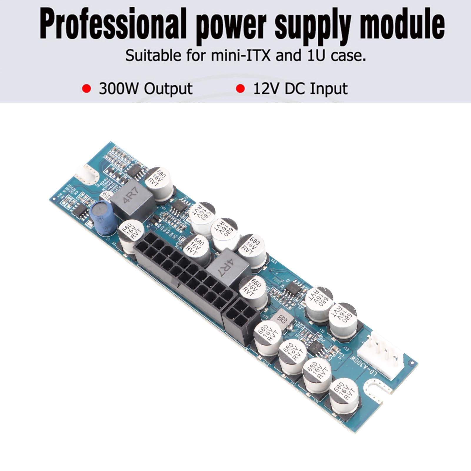 Generic Modulo di Alimentazione da 300 W di Grado Industriale con Cavo ATX a 24 Pin, Condensatore Solido, Protezione da Cortocircuito Costruzione Affidabile del PC