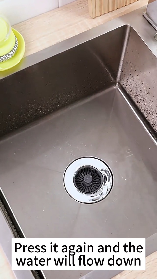 Colador de fregadero 3 en 1 con tapa y filtro, 2 piezas miniatura 7
