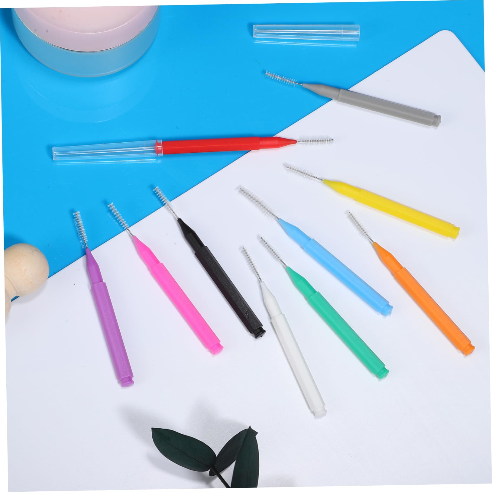 3 Series Cepillo Interdental Oral Cepillo De Interespacial Pincel Tripe Journey Cepillos De Hilo Cepillo De Limpieza De Pestañas Páginas 100 Piezas*3
