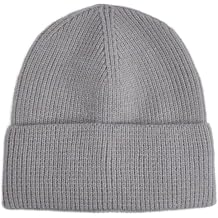 Burton Light Grey Ribbed Knitted Beanie Hat