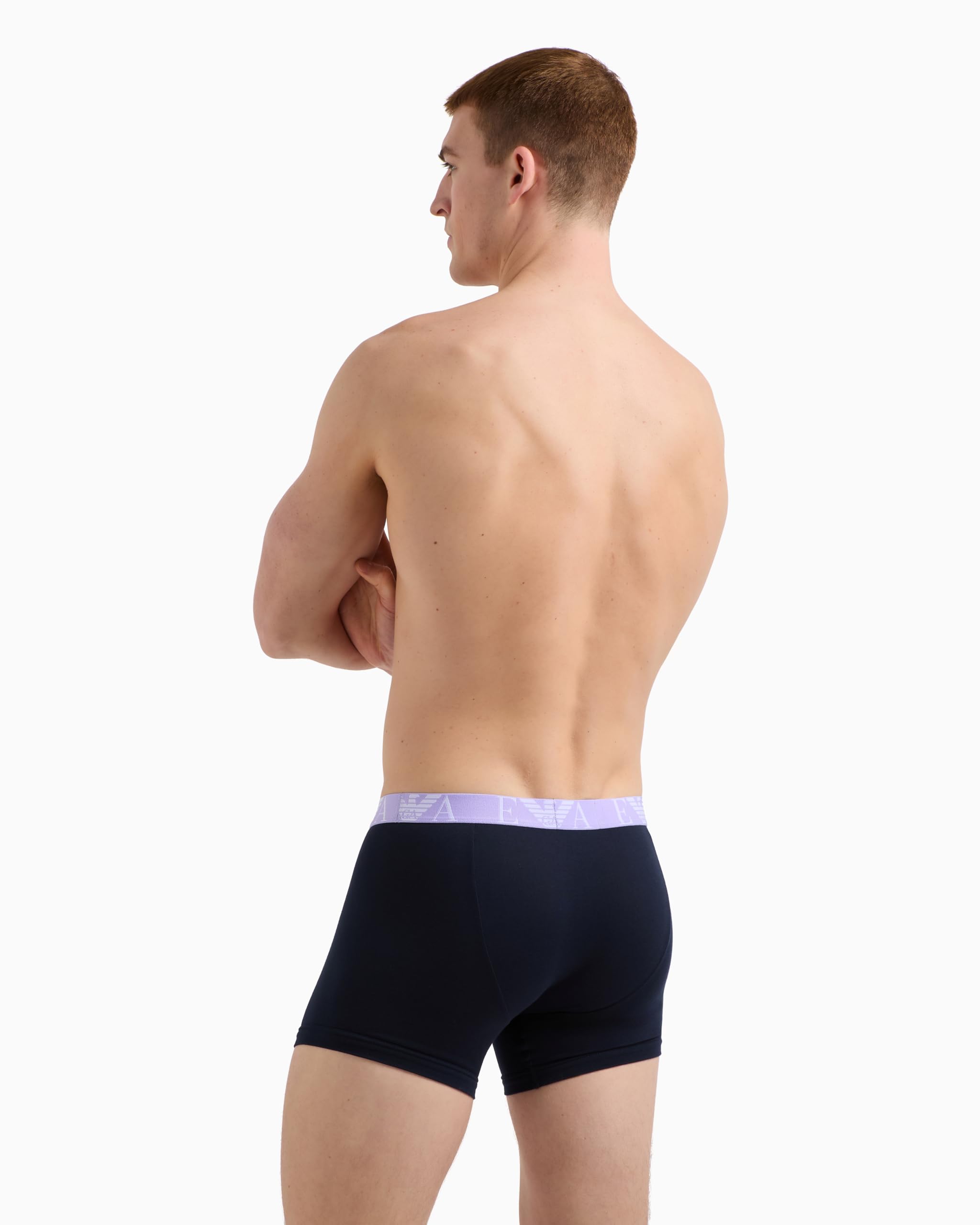 Emporio Armani Paquete de 3 Bandas Elásticas de Algodón Puro Pack de 3 Unidades Hombre (Pack de 3)