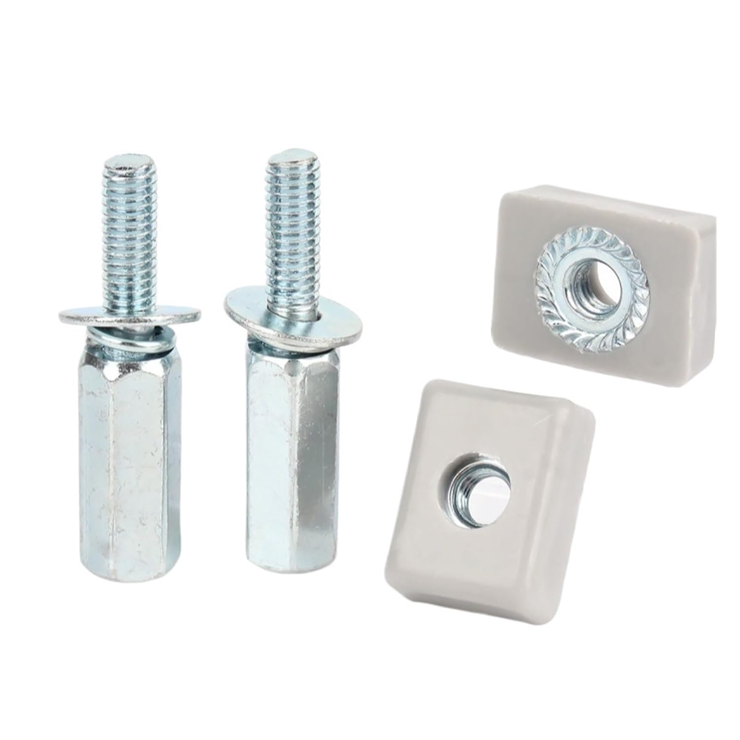 M6 Carbon Steel Elevator Car Wall Screws Nuts Elevator Components Car Wall Connecting Bolts(Screw(10pcs))