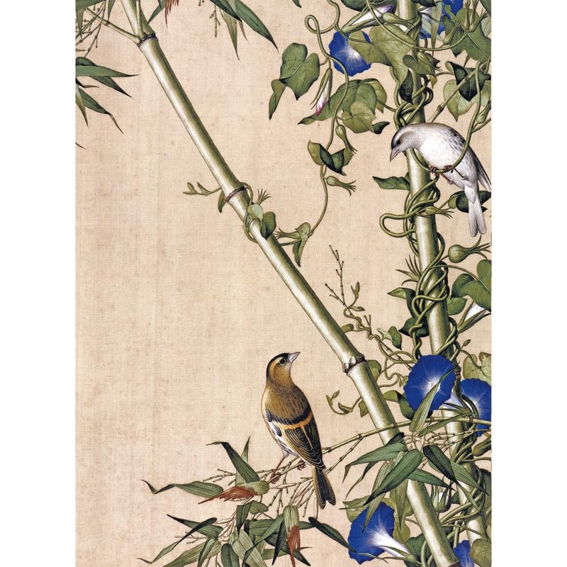 Bristlegrass Jigsaw Puzzles 1000 Pieces for Adults, Chinese Qing Dynasty Old Master Giuseppe Castiglione Masterpieces of Art Bamboo and Morning Glory Pieces Fit Together Perfectly Gift (1000pcs) — image 1