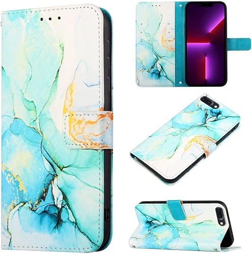 Miniatura 1 de Funda compatible con iPod Touch 7 tipo cartera para mujer, Touch 6 con tarjetero de piel de lujo con función atril, funda protectora para iPod Touch