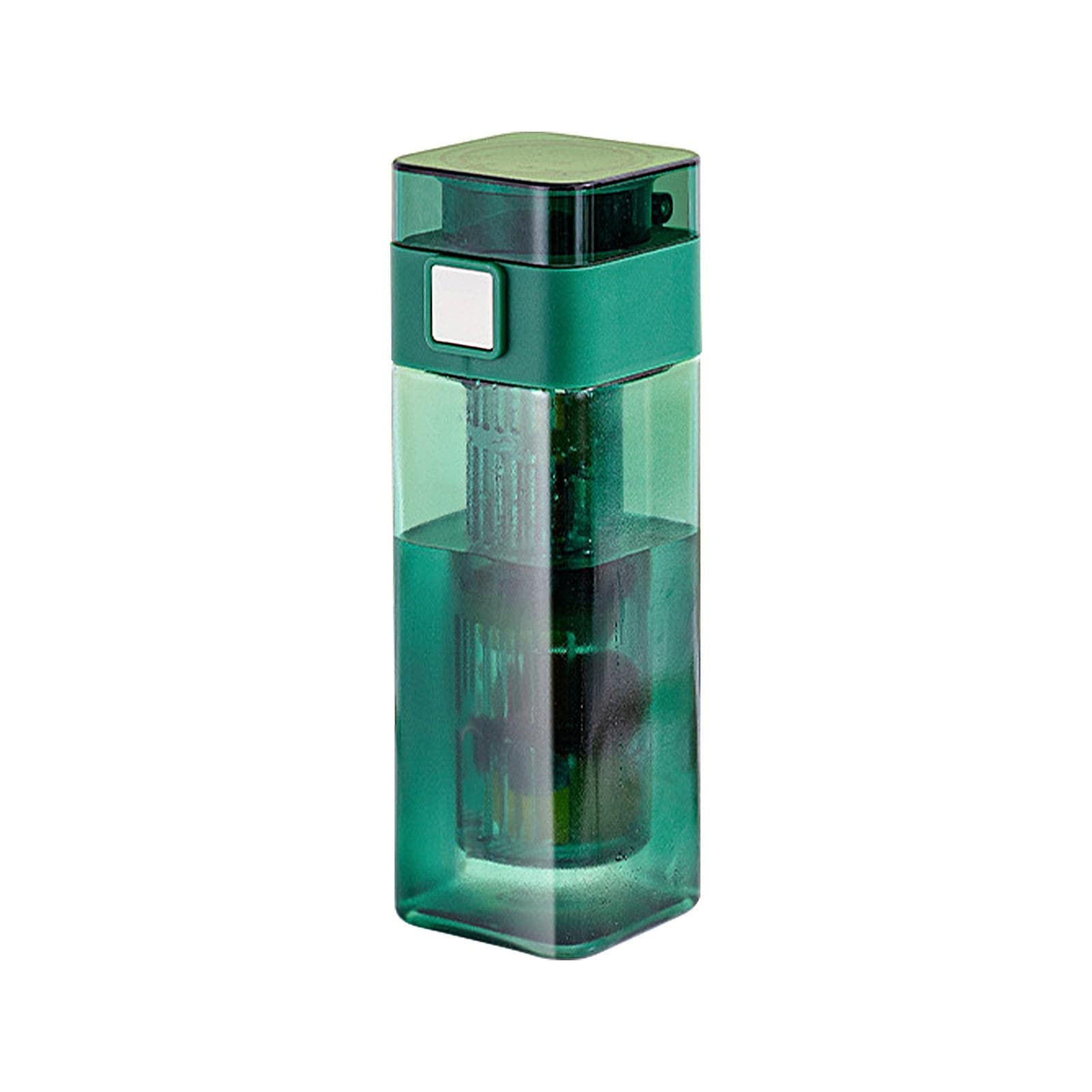 Vigcebit Water Diffuser for Fruit - Square Leak-proof Fruit Infuser Drinking Bottle | Gym Accessories Water Bottle Outdoors Fruit Infuser Water Bottle for Travel