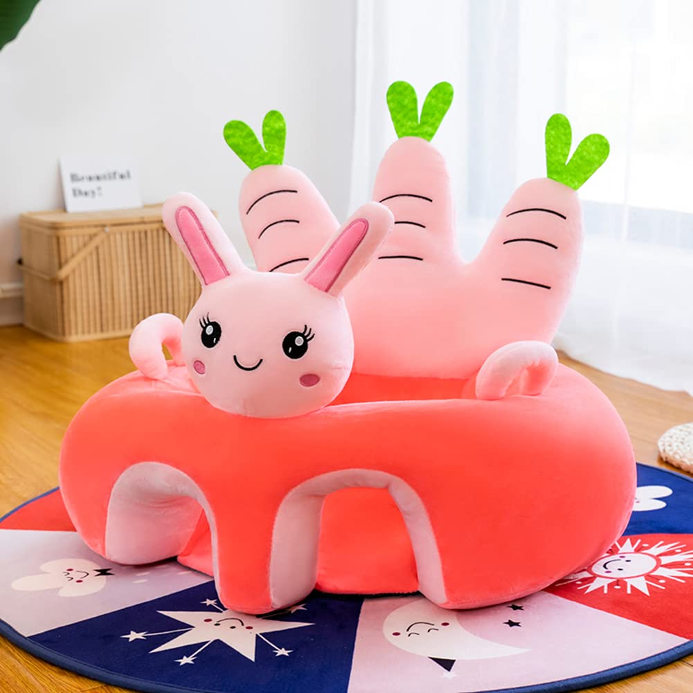 Starnearby Coussin de Canape Bébé Sans Rembourrage, Coussin Assise Bebe Bricolage, Fauteuil pour Enfant en Peluche, Housse de Siège pour Bébé, Siège de Soutien pour Bébé Apprendre à S'assoire