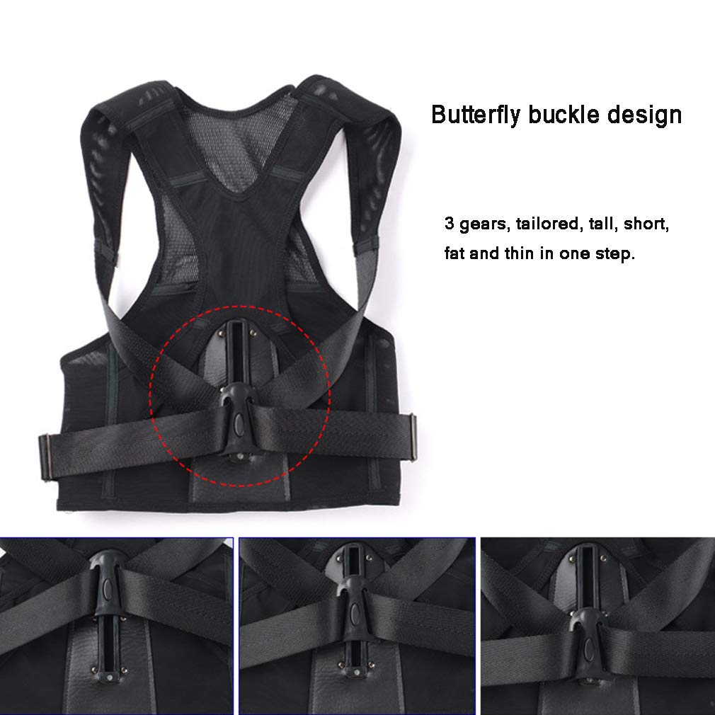 Bene Fascia Posturale Spalle e Schiena, Regolabile Fornisce Sollievo dal Dolore Correttore Postura Schiena Uomo Donna, Correttore Posturale, Spalle Dritte Unisex, L