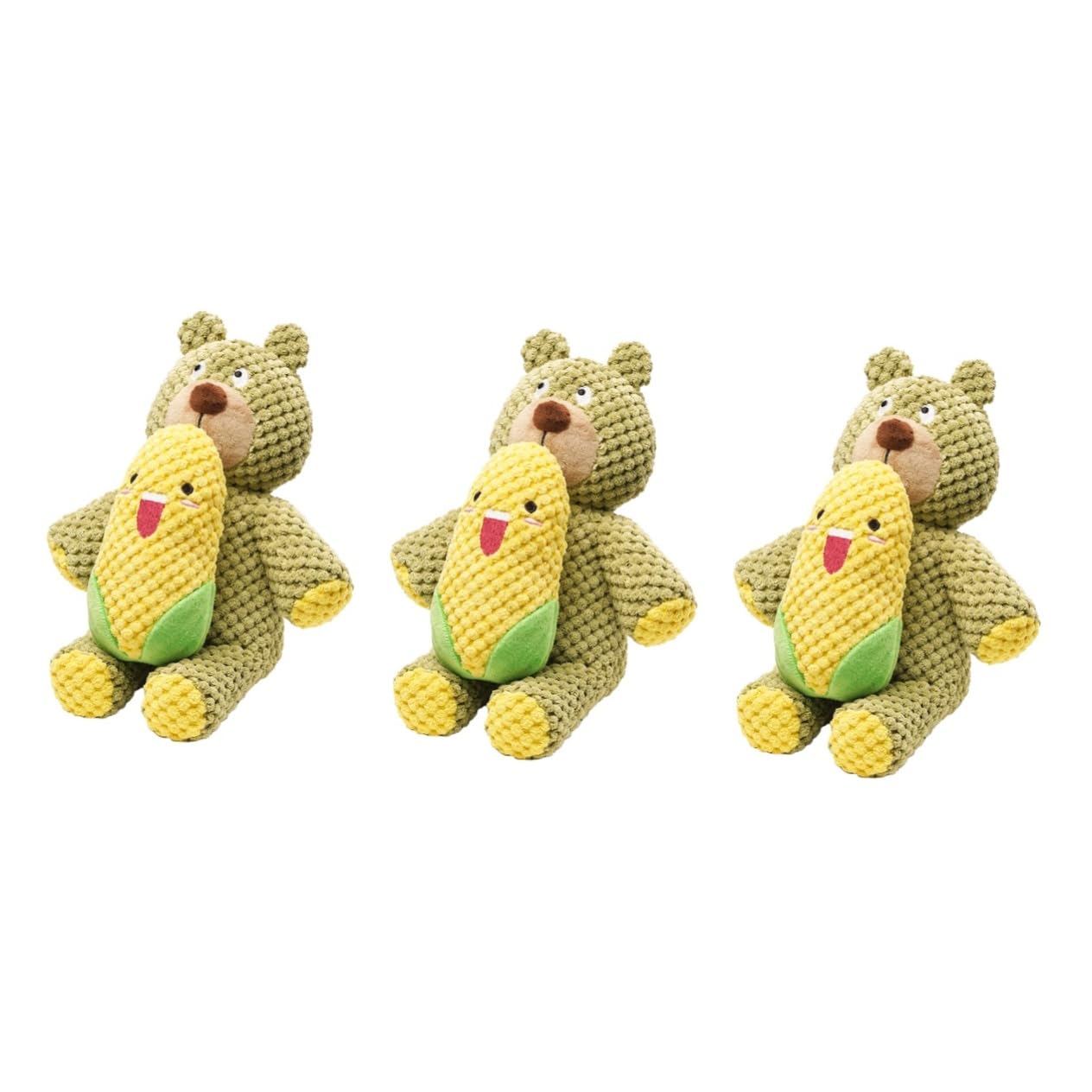 INOOMP 3pièces Jouet à Mâcher pour Chiens Jouet Interactif avec Système De Grincement Résistant pour Chiots Et Chiens De Moyenne pour Exercice Nettoyage