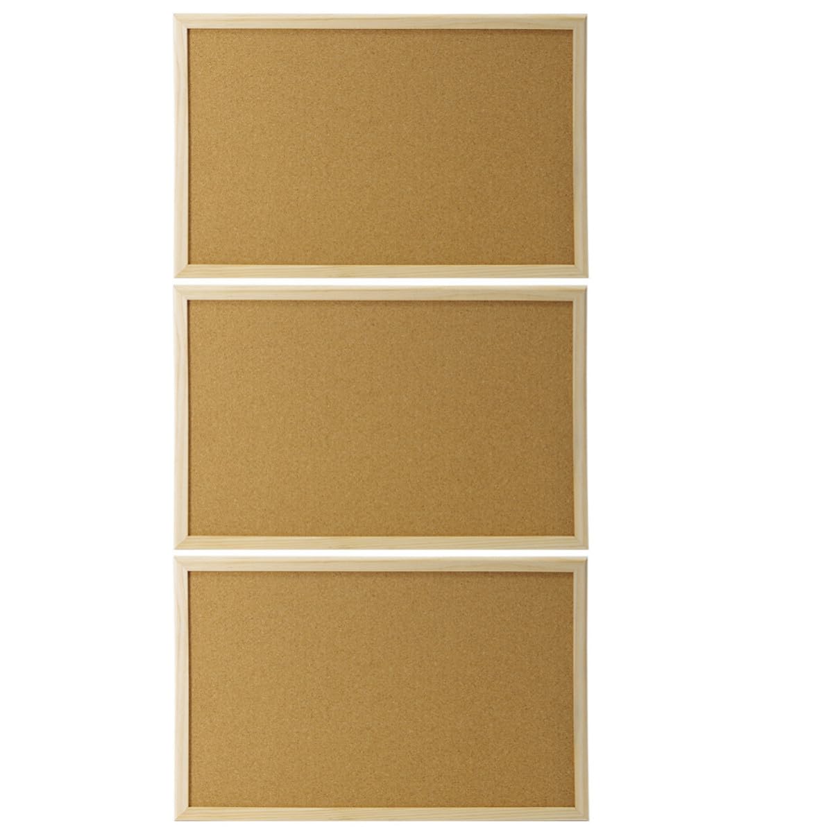 TOPBATHY Korktafel mit Holzrahmen aus Kiefer Pinnwand für Fotos und Wanddeko Kaffeefarben für Kindergarten und Zuhause