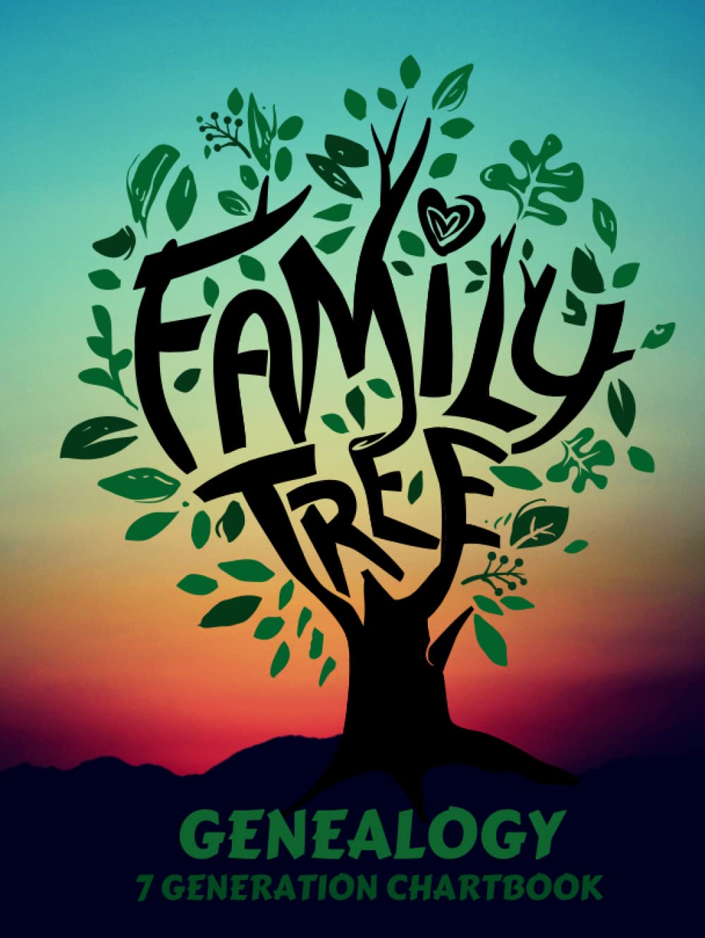 Genealogy Family Tree: 7 Generation Family Tree Chart Book To Keep Track And Organize Your Ancestors, A Genealogy Notebook, The Perfect Gift For