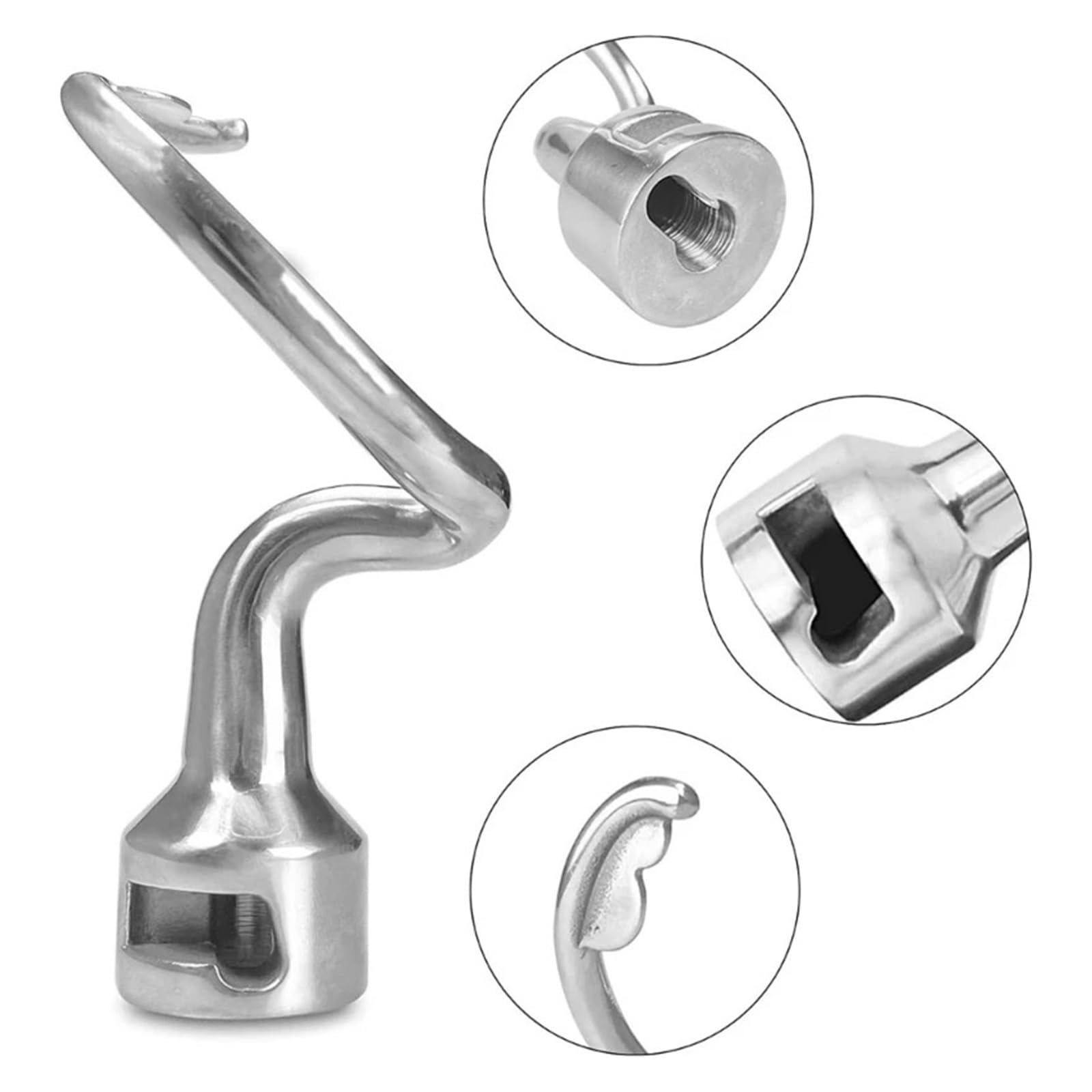 Crochet pétrisseur de rechange en acier inoxydable for robot pâtissier K45 et K45SS