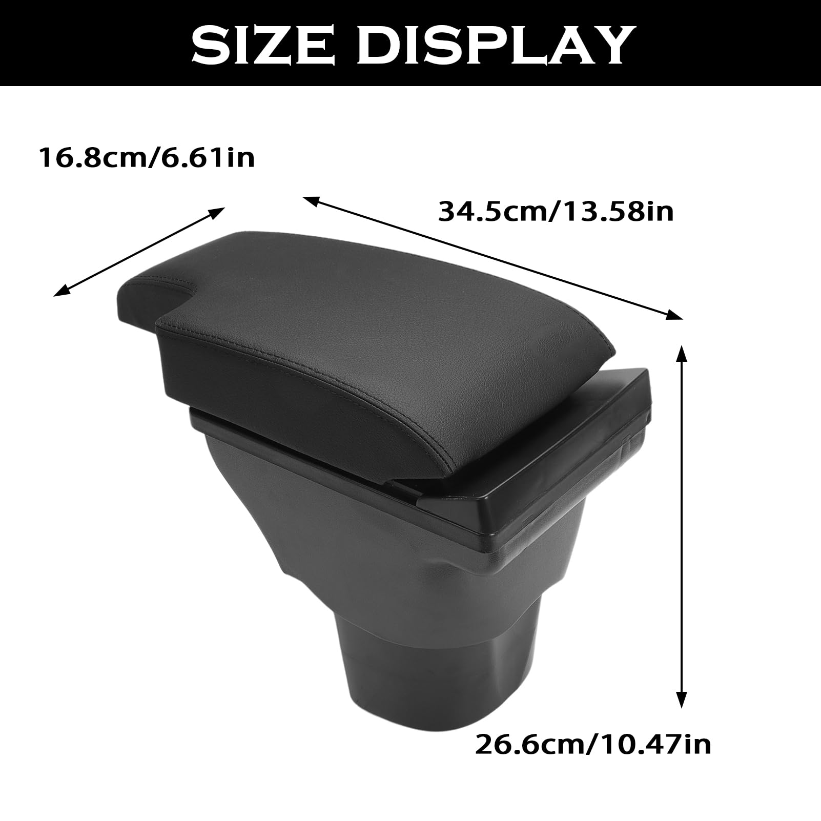 Bracciolo per Nissan JUKE 2010-2019 Bracciolo Centrale per Console Centrale con Vano Portaoggetti Scatola per Braccioli con 3 Porte di Ricarica USB