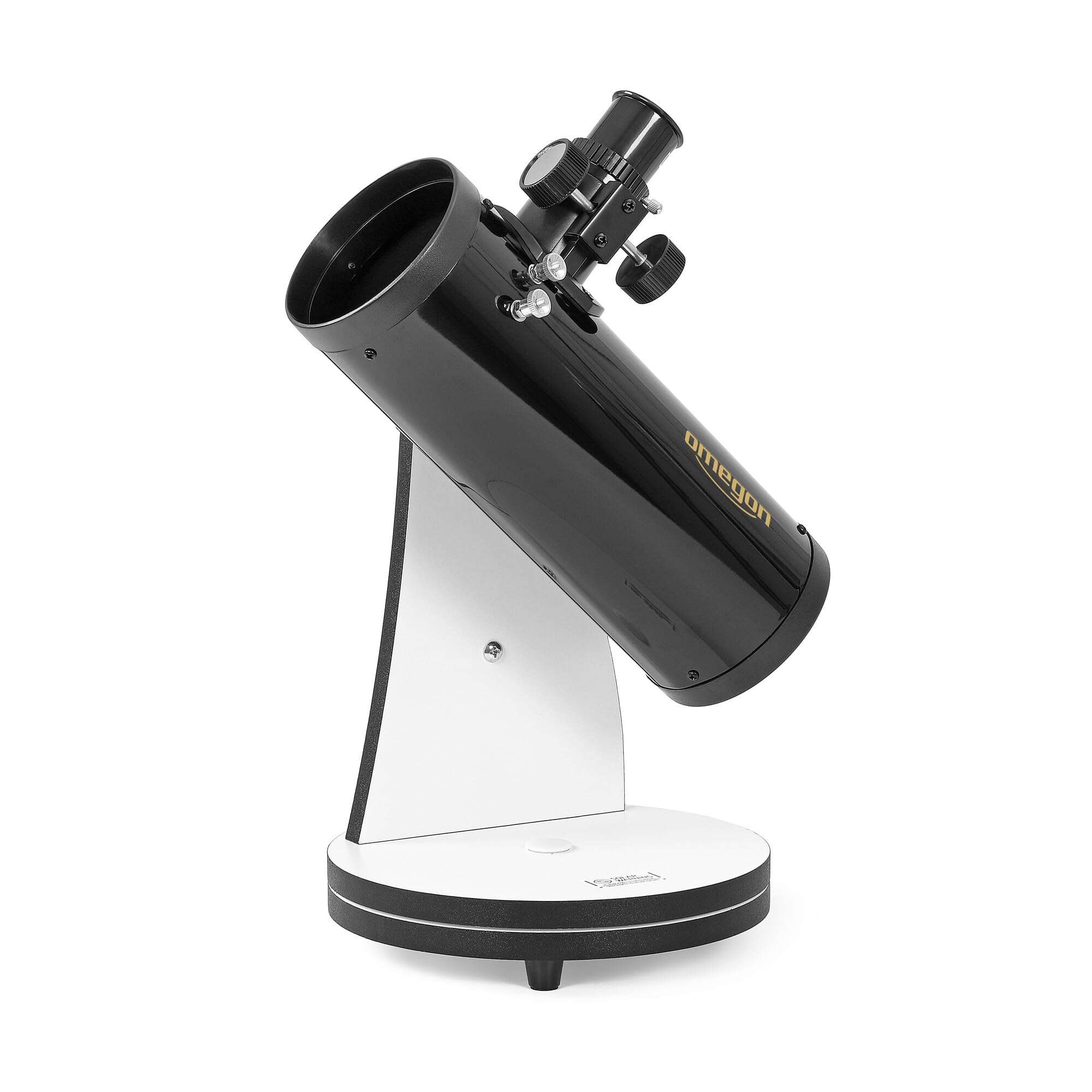 Telescopio Dobson Omegon N 76/300 DOB | Telescopio Dobson compatto da tavolo | Apertura 76 mm | Ingrandimento 75x | Set completo con numerosi accessori | Divertimento per tutta la famiglia
