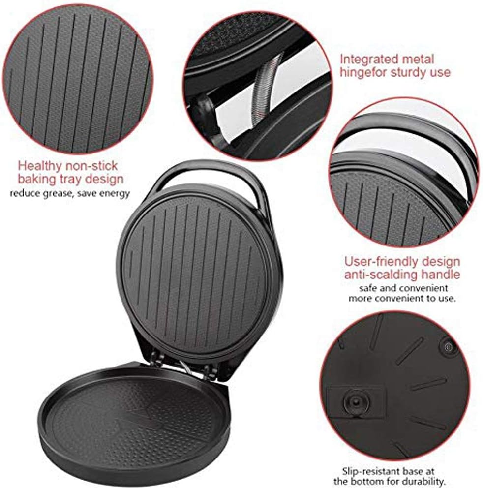 Electric Baking Pan Skillet Griddle, Non-Stick Coating, Detachable Upper and Lower Grill, Easy to Clean
