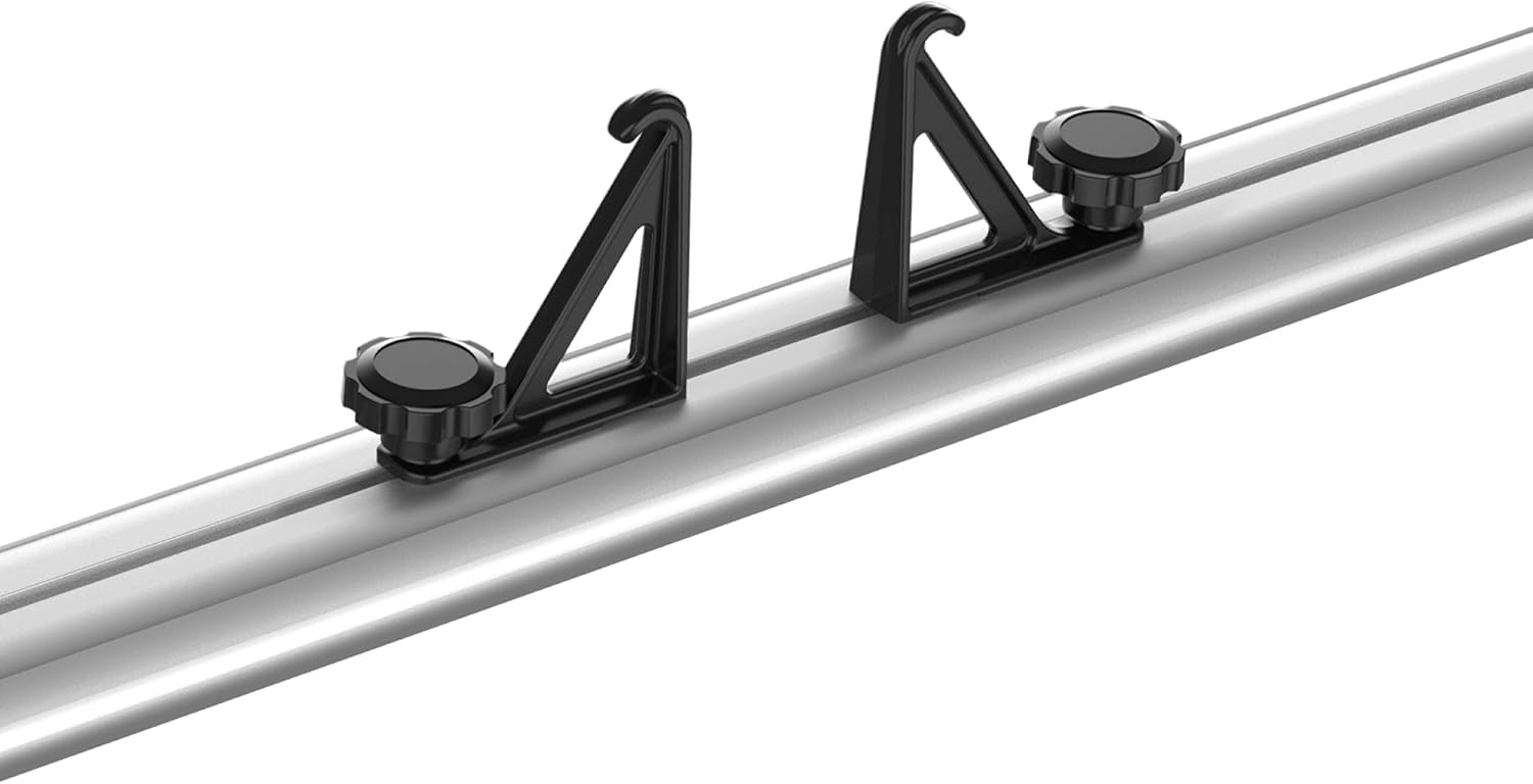 Close-up of Thule TracRac TracOne load stops