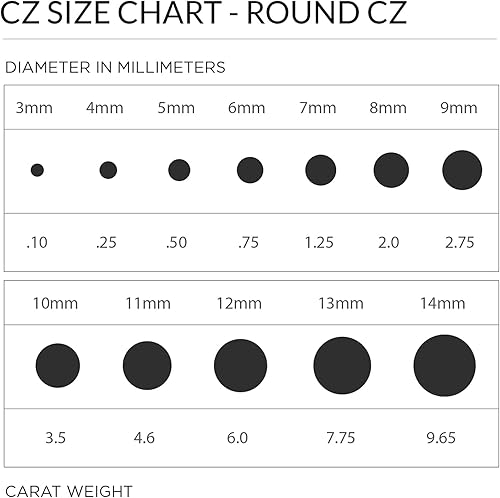 Miniatura 4 de Pendientes de tuerca redondos negros con circonitas cúbicas para hombres y mujeres, con circonita cúbica, de plata de ley chapada en negro, 5, 6, 7,
