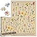 Vintage Wildflowers Puzzle 1000 Pieces for Adult, Botany Plant Flower Puzzle of Wildflowers of North America, Floral Jigsaw Puzzles Nature as Plant Gifts