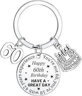Birthday Keyring Happy Birthday Gifts For Women Men 13th 16th 18th 30th 40th 50th 60th 70th Gifts For Daughter Son Dad Mum Nanny Nana Grandma Best Friends
