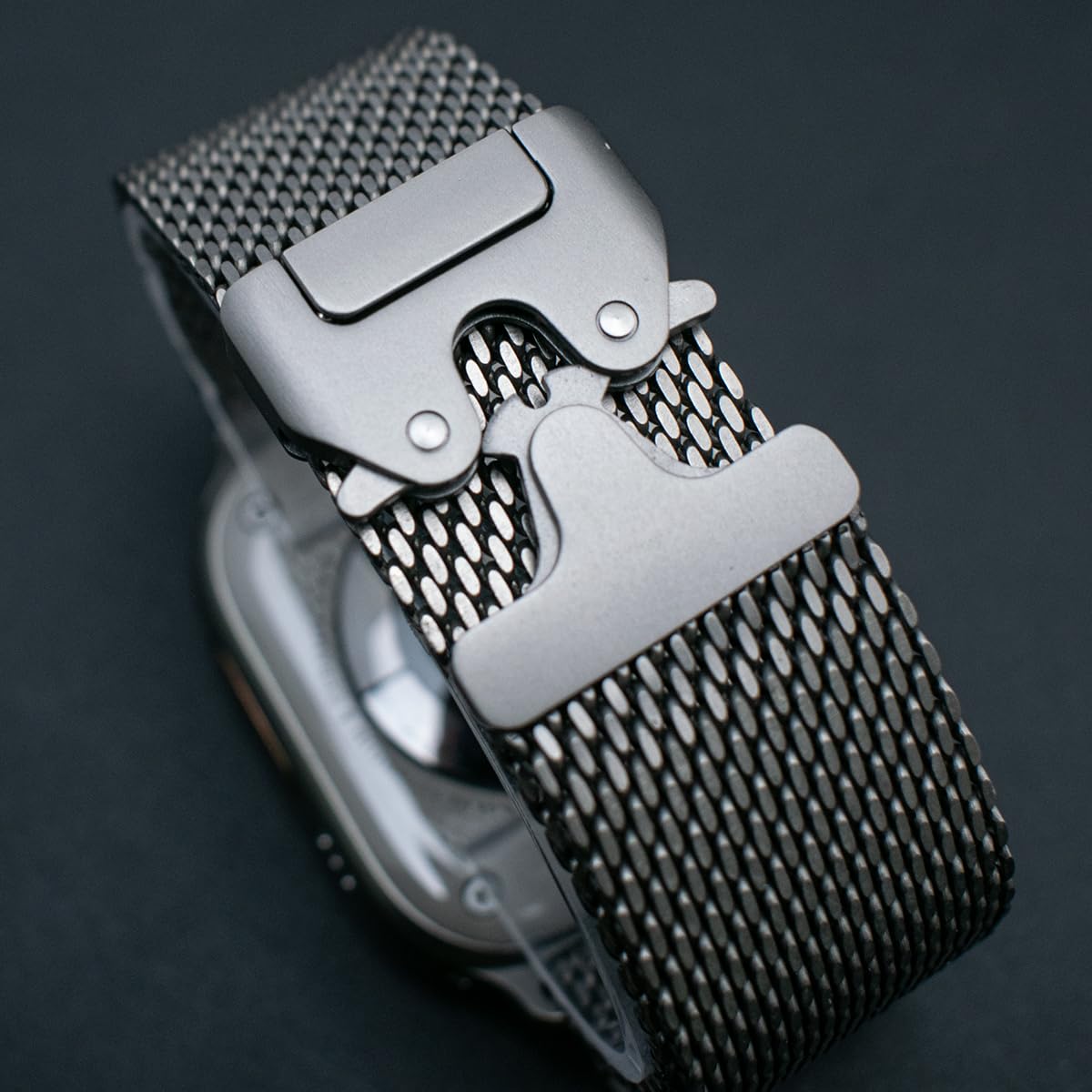 Boucle milanaise en titane pour Apple Watch Ultra 3/2, Apple Watch Series 11/10/9/8/7/6