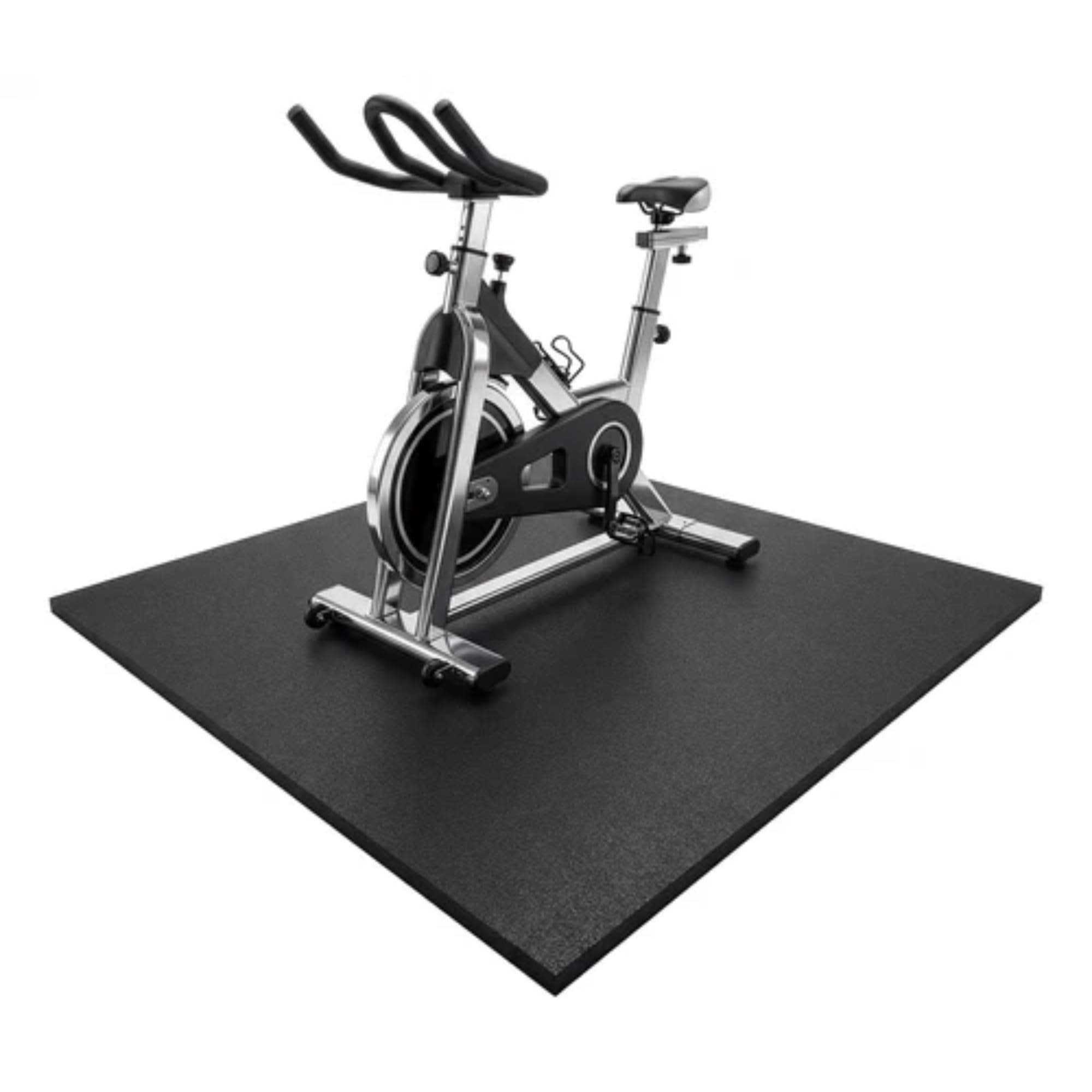 KARAT Schutzmatten Bodenschutzmatte 100 x 100 cm – 10 mm - Sportgeräte Matte Unterlegmatte Bodenmatte Gummimatte