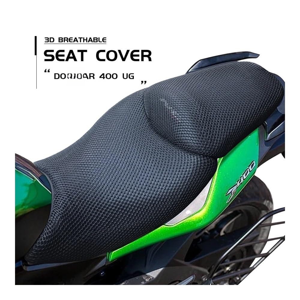 Funda Asiento Moto Impermeable Cojín Respirable Antideslizante De La Cubierta De Asiento De La Tela De Malla 3D para Bajaj Dominar 400 UG