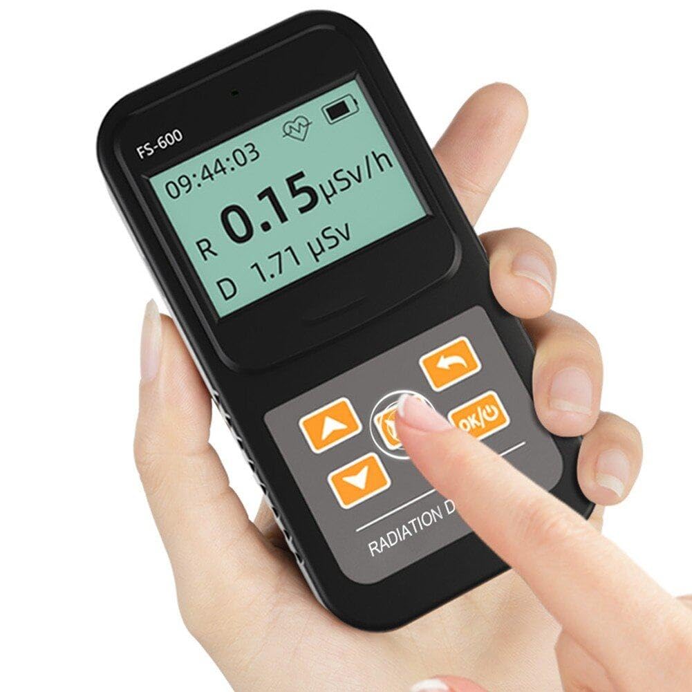 Geiger Contador De Radiación Nuclear Alarma De Dosis De Alta Precisión Medidor De Radiactivo Gamma X Data Tester Dosímetro