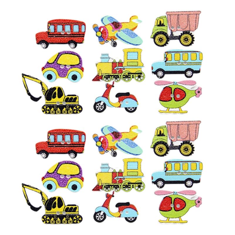 Boutons avion EXCEART pour couture enfant et scrapbooking vintage