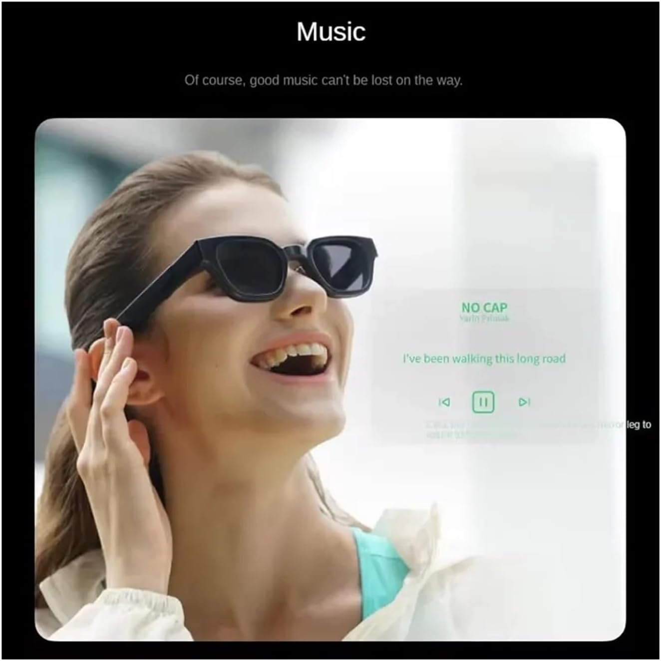 Smart Glasses Lightweight Compatible for Android Augmented Reality with 3D Style Thin AR Map